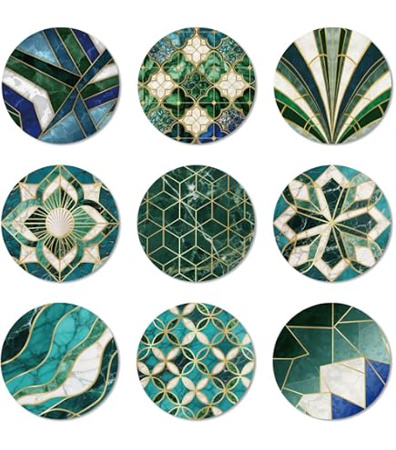 Sottobicchieri con arte giapponese - Set di 4