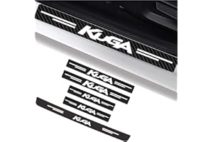 MIVPD 5 Stück Auto Einstiegsleisten Schutz Schutzfolie kompatibel für Fo-rd,Auto Ladekantenschutz Türschweller Auto Tür Schritt Lackschutzfolie,Auto Kohlefaser Kantenschutz,Kratzfest Aufkleber