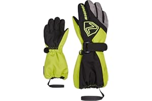 Ziener Lauro, Guanti da Sci/Invernali, Impermeabili, Manicotti Lunghi, Riflettenti Unisex-Bimbi 0-24
