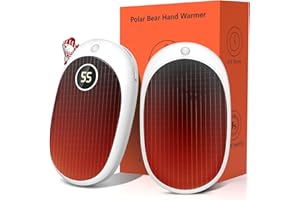 CELAKEETY Calentador de Manos electrico y bateria portatil - calienta Manos de Recargable, Calentador de Manos Bolsillo y Reutilizable, con 5 Modos 40℃-60℃ para Acampada y Marcha, Deportes Aire Libre