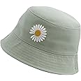 REFFER Unisex 100% Cotton Bucket Hat Packable Sun Hat for Women Men
