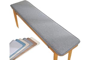 VEAI Bench Cushion 120cm/100cm/130cm/90cm/150cm x 40cm/50cm Outdoor Indoor 2/3 seater Non-Slip Seat Pad for Bay Windows, Garden Patio, Long Chairs, Swings & Porch Furniture(Dark gray,40x160cm)