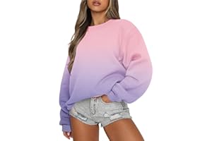 BTBDYDH sweat femme sweat zippé sweats à capuche femme Sweat-shirt à manches longues et col ras du cou pour femme haut de couleur unie décontracté coupe ample tenue polaire collection automne et hiver