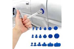 Kisbeibi Car Dent Removal Repair Tools Kit, T Bar Dent Puller Paintless Dent Remover Paintless with 18pcs Pulling Tabs Kit, Auto Body Small Dents Damage Repair Hand Tool for Car