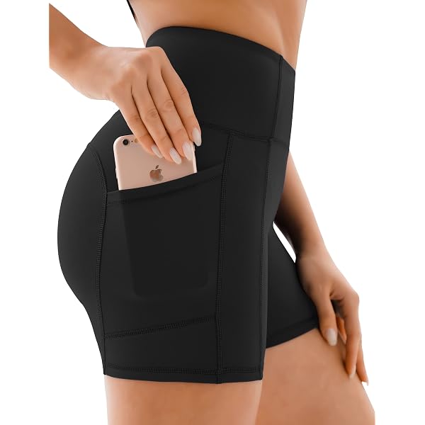 Xilery Women's High Waist Honeycomb Yoga Shorts - Butt Lifting & Tummy Control - Workout Running Fitness Compression Shorts - View #8