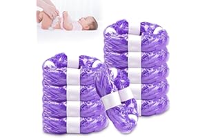 GothicBride 10 Stück Nachfüllfolie für Windeleimer, 4,5m Geruchsdicht Windeleimer Nachfüllbeutel - Bis 320 Windeln Windelbeutel für Angelcare/Tommee Tippee/Litter Locker Nachfüllkassetten - Lila