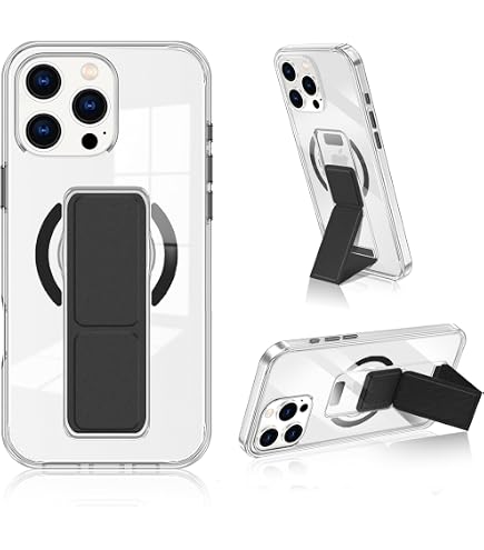 Uniq Heldro Mag Custodia Per IPhone 15 Pro Max Con FlexGrip - Trasparente, Policarbonato E TPU, Chiusura Magnetica, Cinturino Da Polso Incluso, Ricarica Wireless MagSafe Compatibile - 2