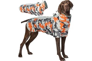 Katzinst Cappotto Cane, Cappotto Impermeabile Per Cani con zampe Abbigliamento Riflettente Cappotto Cane taglia grande con protezione addominale Abbigliamento invernale, Labrador, 2XL