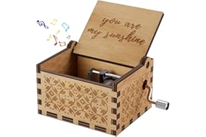 Evelure You are My Sunshine, antico intagliato a mano, legno, decorazione per la casa, idea regalo per bambini, regali di Natale o di compleanno (Wood)