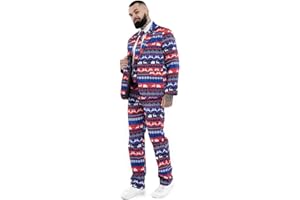 U LOOK UGLY TODAY Smoking Mężczyźni Christmas Suit Party Mens Funny Novelty Xmas Jacket Costume