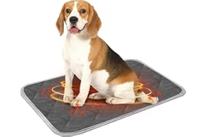 Chumix Tappetino Autoriscaldante per Gatti e Cani, Coperta Riscaldante Domestici Animali, Eco-Friendly Antiscivolo, Coperta Termica lavabile Antiscivolo Cane (L 48X70cm)