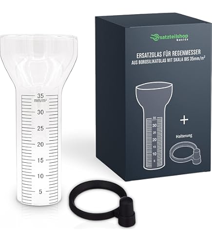 Vetro Di Ricambio Per Pluviometro ARTECSIS - Scala Fino A 12 Cm - Per Giardino E Decorazione - Foto 2