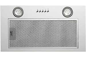 CDA PRODUCTS CDA CCA52SI Silver 50cm Under Canopy 3 Speed Cooker Hood Kitchen Extractor Fan