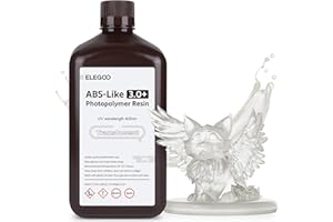 ELEGOO Resine ABS Like 3.0 Plus 3.0+, Résine Imprimante 3D à Faible Viscosité, Haute Précision, Résine Photopolymère UV 405nm, Résine 3D pour impression 3D LCD/DLP, Translucide 2000G