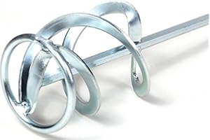 IANPAV Helix Plus Mixing Paddle 100 x 500 x 8 HEX Galvanized Proper-Tools G94