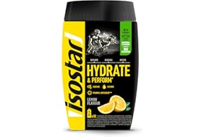 NUTRITION & SANTE Isostar Hydrate & Perform - 400 g de Bebida Electrolítica Isotónica - Solución Electrolítica para Mejorar el Rendimiento Deportivo - Sabor Limón, 10 raciones