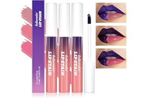 ‎LUCKNEST Peel Off Lip Stain Lip Tint Set, 3Pcs Langlebiger Peel Off Matter Lipgloss,Matte Liquid Lippenstift Nude Lip Gloss Wasserdichter Lip Tint Fleck Antihaft Cup Peel Off Lippenstift für Frauen