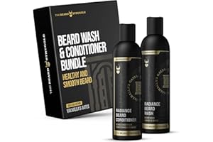 The Beard Struggle - Radiance Beard Wash & Conditioner Bundle - Pack of 2 (Valhalla's Gates) - Nourish, Cleanse, Softens, & Strengthens Beard - Beard Wash and Conditioner for Men
