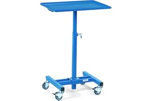 Fetra Transportgeräte mtybtpr Tintenroller mit einstellbarer Plattform, Plattform Plattform nicht neigbar, 150 kg Belastung, 605 mm x 405 mm Durchmesser, 75 mm Rollen