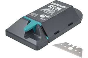 wolfcraft 100 Professional Trapezium Blades 0.65 x 52 mm I 4314000 I Accessories for Trapezium Blade Knives