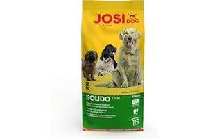 JosiDog Solido (1 x 15 kg) | sucha karma premium dla dorosłych starszych lub mało aktywnych psów | lekka, wyważona i dobra w utrzymaniu | Powered by JOSERA | karma dla psów | 1 szt. w opakowaniu