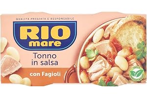 12x Rio Mare tonno e fagioli färdiga rätter tonfisk bönor 2x160g instant food