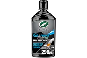 Turtle Wax Hybrid Solutions Graphene Acrylic Automotive Trim Restorer, ripristina in modo permanente la plastica esterna opaca e i paraurti in nero, proteggendo da danni futuri