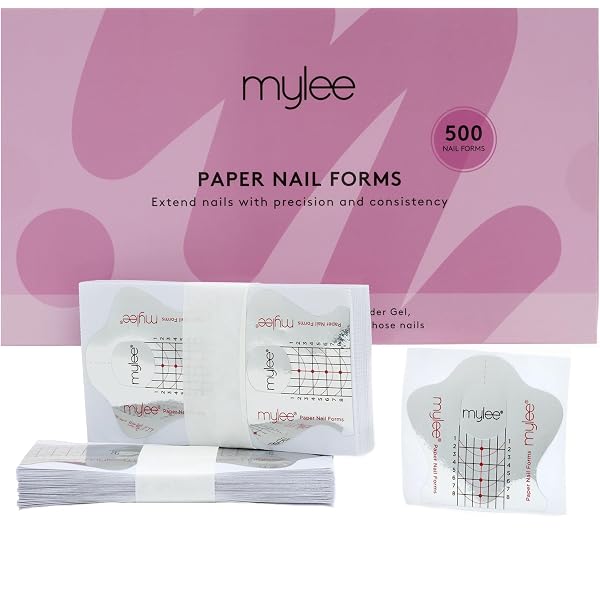 N&BF Profi Nagelschablonen Gold – 500 Stück Selbstklebend | Eckige Modellierschablonen Für Gel & Acryl