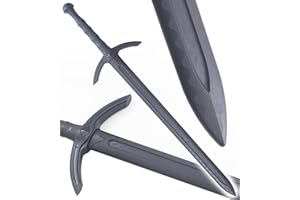 RKS Diffusion Epee Medievale Tout en Polypropylene Noir 104 cm Epee Entrainement Combat Epee de Frappe Haute Qualité Haut de Gamme