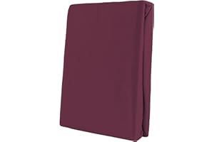 LEONADO VICENTI Leonado Vicent Klasyczne prześcieradło z gumką, w 100% z bawełny jersey w wielu kolorach i rozmiarach, wymiary prześcieradła z gumką: 180 x 200 cm – 200 x 200 cm, kolor: bordowe