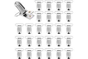 LULUDA 50 szt. klips do smoczka klipsy metalowe do pończoch klipsy smoczek klips uchwyt na pasek na smoczek klipsy do uchwytów na smoczek śliniaki klipsy do zawieszania zabawek uchwyt na łóżko DIY rzemiosło