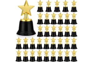 Jerify Mini Star Trophy Awards Bulk 4.7 Inch Gold Trophy Awards Plastic Trophy Cup for Kids Party Favors Soccer Football Game Winning Prize Competitions Carnival Rewards Kids Adults