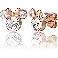 Disney Womens Minnie Mouse Birthstone Stud Earrings - Minnie Mouse Earrings - Birthstone Jewelry - Disney Jewelry