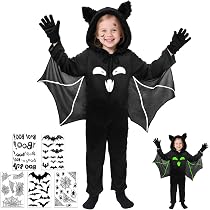 Fledermaus Halloween Kostüm Für Kinder – Mit Maske & Umhang, 2-teilig