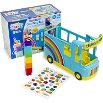 Learning Resources Numberblocks Lot de 3 et 4 jouets en peluche, jouets en peluche, blocs numérotés, jeu de table, à partir de 18 mois