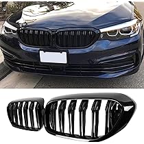 Front Grill Kühlergrill Für BMW 5er E39 - Hochglanz Schwarz Chrom Ersatz