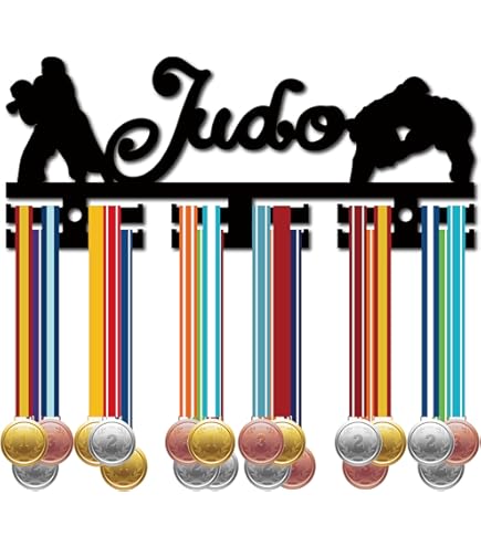 SUPERDANT Espositore Per Medaglie Da Judo Femminile, Acciaio