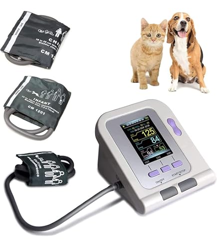 Cat/Dog/Animal/Vet Automatic Blood Pressure Monitor Electronic Sphygmomanometer Tonometer Spo2 Tongue Probe Pc Software Contec08a Vet