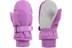 MniJiza Toddler Winter Gloves Kids Fleece Lined Snow Glove Baby Boys Girls Ski Mittens Outdoor