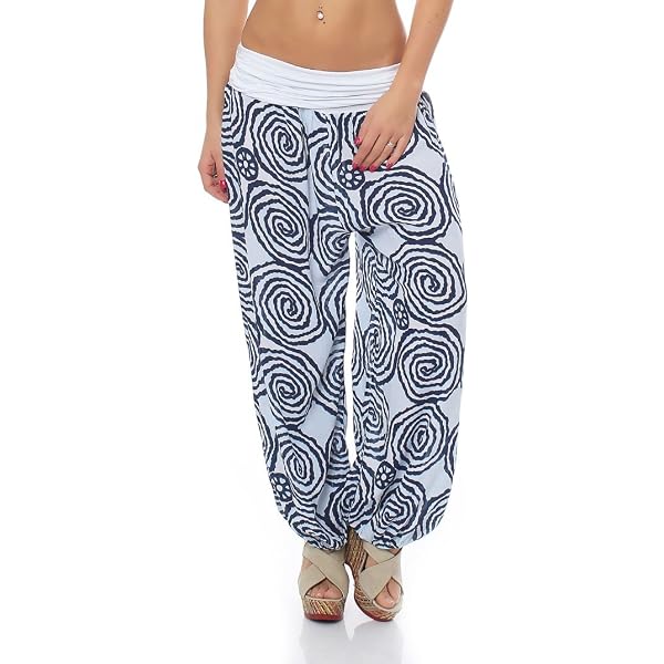 Pantaloni Harem Donna Con Spacco - Larghi, Comodi Per Yoga, Danza E Casual (Cotone E Poliestere) - Foto 1