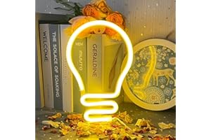 ‎UEXNKJ-Y UExnkj-Y Neon Schild LED Neonlicht Warmweiße LED Leuchtschild Neon USB Oder Batteriebetrieb für Wand Dekorative Neonlichter für Schlafzimmer Bar Restaurant Nachtclub Store