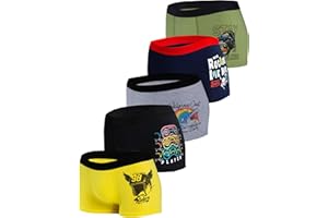 MOR Bokserki i majtki dla chłopców w wieku od 2 do 15 lat (opakowanie 5 szt.) - zestaw bielizny dziecięcej z bawełny dla chłopców - majtki chłopięce