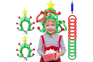 PIPIHOME Christmas Party Games, Stocking Stuffers Gadgets Stocking Fillers for Kids, Inflatable Christmas Tree Ring Toss Game, Novelty Funny Secret Santa Gifts for Kids