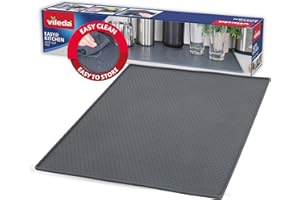 ‎VILEDA Vileda Silikonmatte Küche 40x60cm – Lebensmittelechte Antirutschmatte für die Küche - Hitzeresistent & rutschfest - Ideal für Arbeitsflächen, Schubladen & Regale