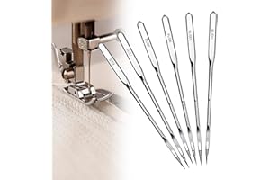 SUHAI 80 Pcs Universal Sewing Machine Needles,Universal Heavy Duty 6 Sizes 65/9 75/11 80/12 90/14 100/16 110/18 Compatible with Singer Brother Janome Sewing Machine Accessories