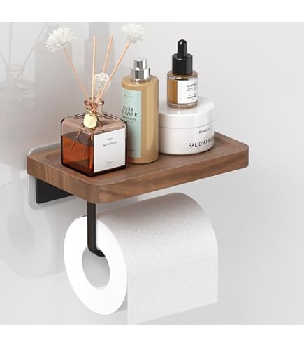 Porta Carta Igienica Da Parete Legno A Forma Di Mattone - Vintage, Unico - Foto 5