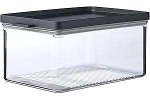 Mepal - Contenitore per Formaggi Omnia- Scatola da Frigo con Coperchio per Formaggi - Ermetico con Inserto Anticondensa - Scatola per la Conservazione di vari Formaggi - 2000 ml - Black