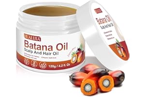 PLOBRT Batana öl für Haare Kaltgepresst, Natürliches Batanaöl aus Honduras, fördert die Haardichte bei Männern und Frauen, Unraffiniert, 4 oz