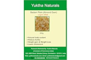 YUKTA ETERNALS Badam Pisin - Badam Gum - Almond Gum - 200g