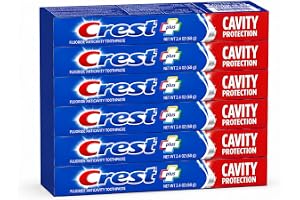 Crest Fluoride Anticavity tandkräm, 6-pack normal pasta, 68,0 g tandkrämsstatber, kliniskt beprövad munvård, hålighetsskydd t